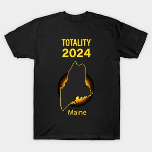 Total Solar Eclipse Maine State 2024 T-Shirt
